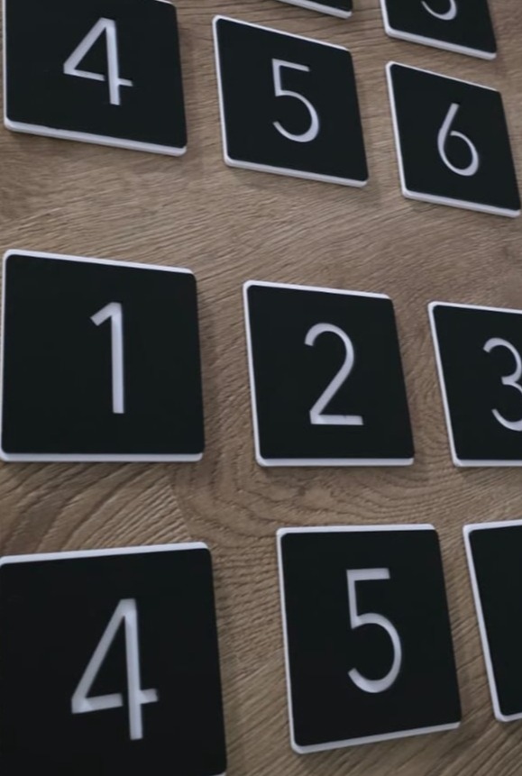 CNC kesim Pleksi Kapı Numarası